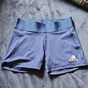 Adidas Women's Dark Blue Athletic Shorts